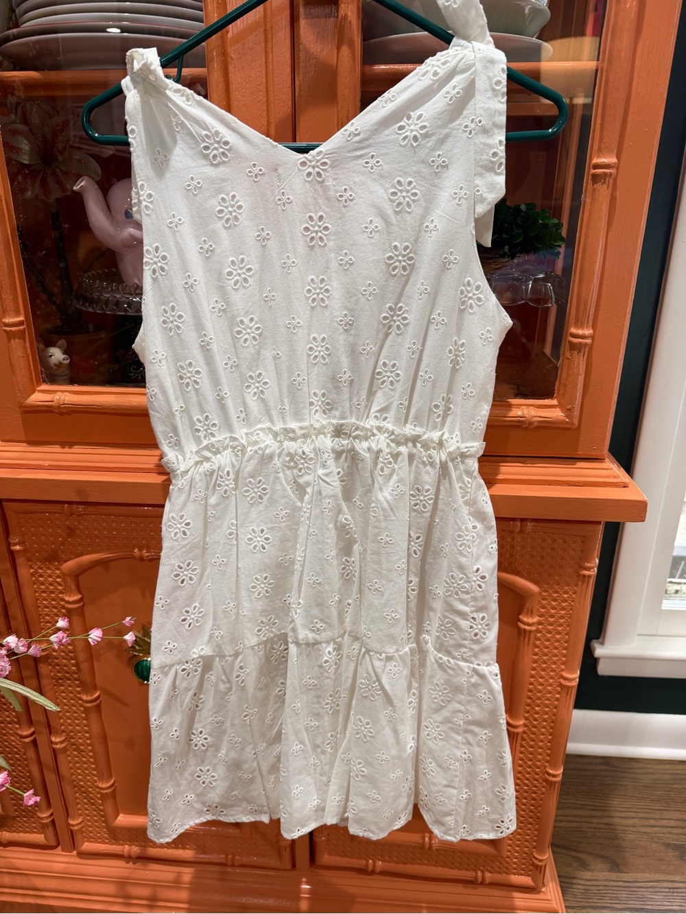 Chelsea & Violet White Eyelet Sundress for Girls